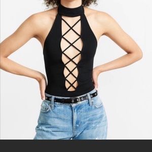 Express black bodysuit